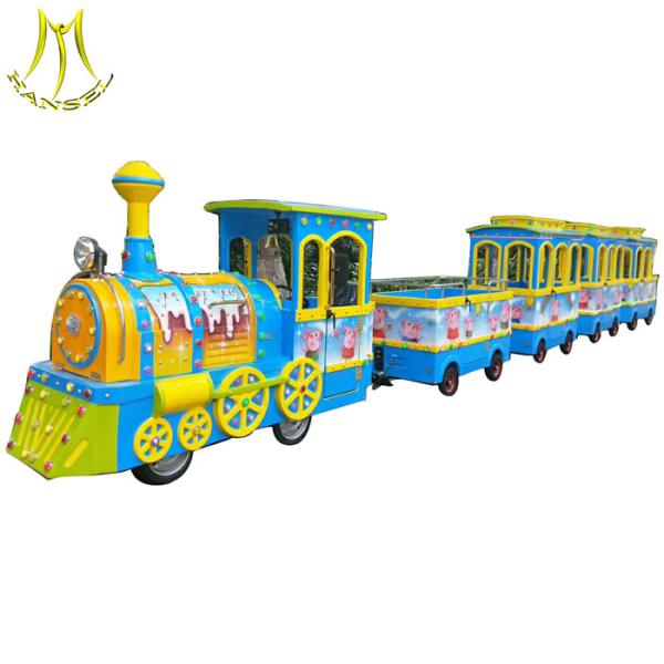 Hansel children amusement rides electric tourist trackless train for sale
