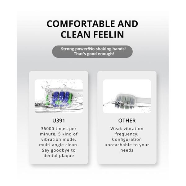 Portable Ipx7 Sonic Household Adult Electric Tooth Brush Electronic Toothbrush