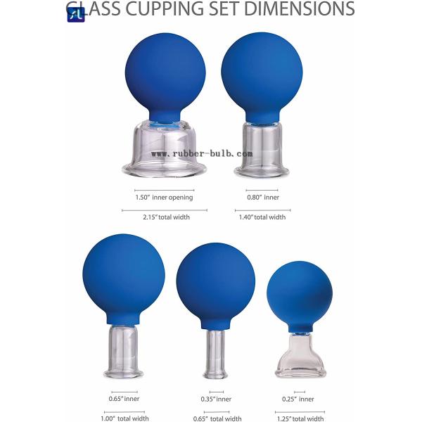 4Pcs PVC Silicone Glass Facial Vacuum Suction Massage Cups Wrinkle Remover Face Lifting