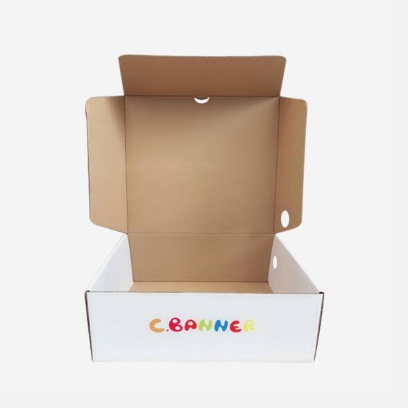 250gsm Corrugated Paper Box UV Varnishing Children Shoes Packaging Box