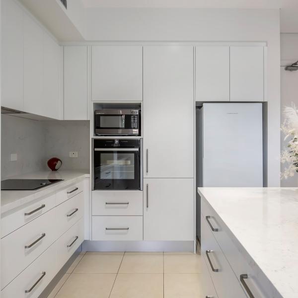 PVC Modern Modular Kitchen Island Base Cabinets Furniture