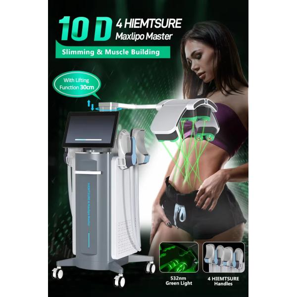 532 Nm Green Light Laser Red Light 10d Laser Fat Reduction Ems Abdominal Machine