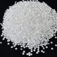 Moissanite ronde de taille réduite 1.0 CT par paquet avec effets optiques de jeu de couleurs