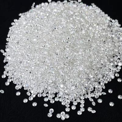 Small Size Round Melee Moissanite 1.0 CT Per Pack with Color Play Optical Effects