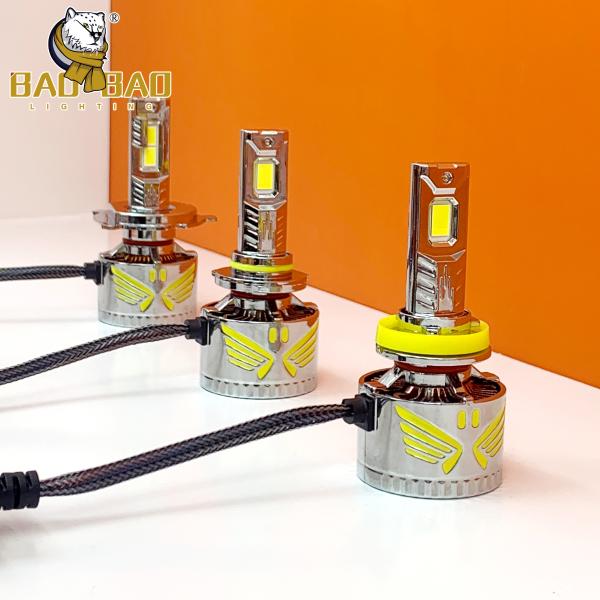 Golden Iron Metal LED Headlight Bulb Waterproof H4 H7 H11 9006 9005 LED Headlamp For Car