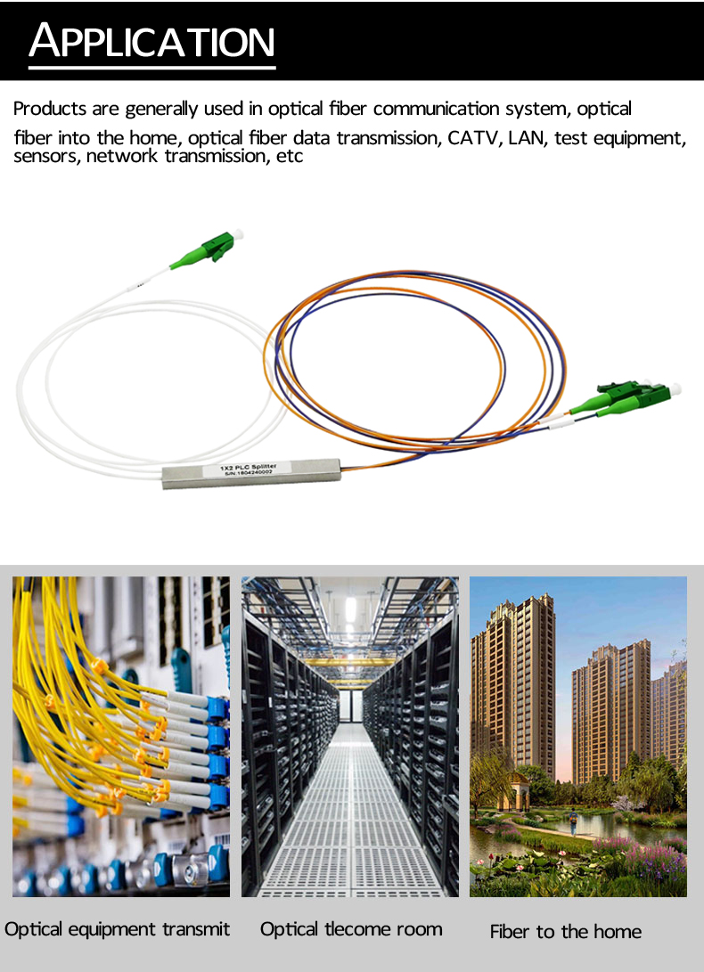 1X2 мини волокно - оптический SC LC/APC 1*2 2Way коробки CTO (техни́ческий дире́оркт) Corning G657A2 FTTH одиночного режима Splitter PLC