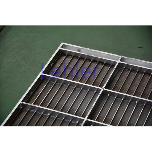 Stainless Steel Column Internal Trays , Dewatering Wedge Wire Support Grid
