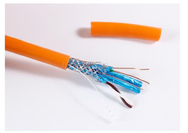 LSZH Jacket SFTP CAT 8 2000 MHz 22 AWG Network Copper Ethernet Cable