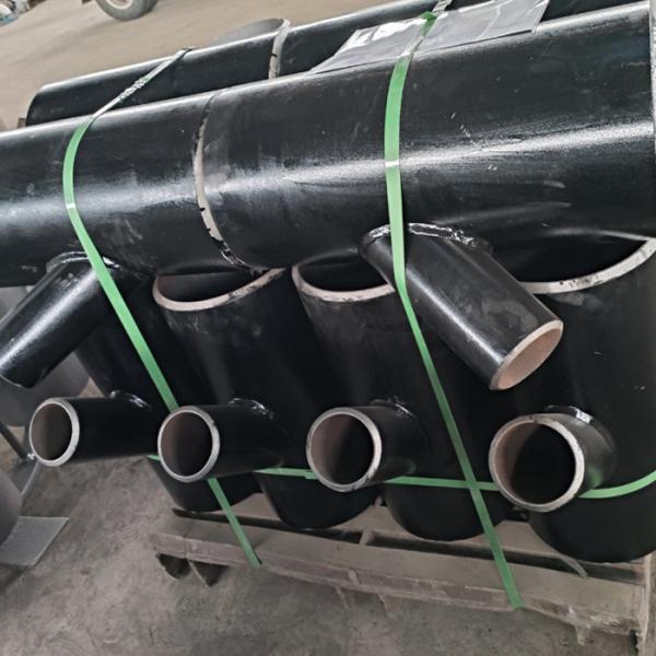 ASTM Hot Press Forming Carbon Steel Equal Tee Butt Weld Steel Fittings Customized