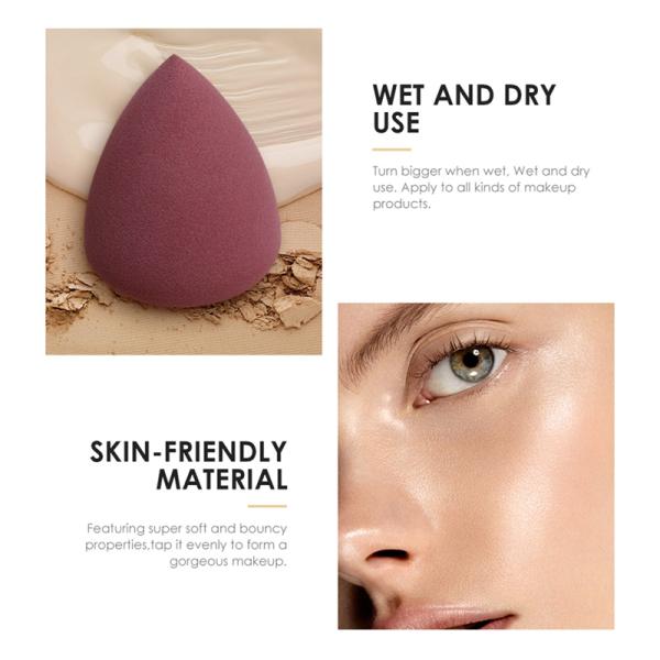 Anti-Allergy Dry And Wet Dual-Use Cosmetic Sponge Powder Puff Makeup Tools Makeup Puff Water Drop Shape Makeup Egg