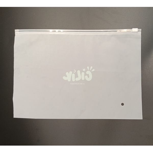 Eco-Friendly Food-Safe Reusable CPE Frosted Zipper Pouch Storage For Clothes Documents
