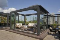 Louvered Motorized Aluminum Pergola Bioclimatic Outdoor 10 X 12 Ft