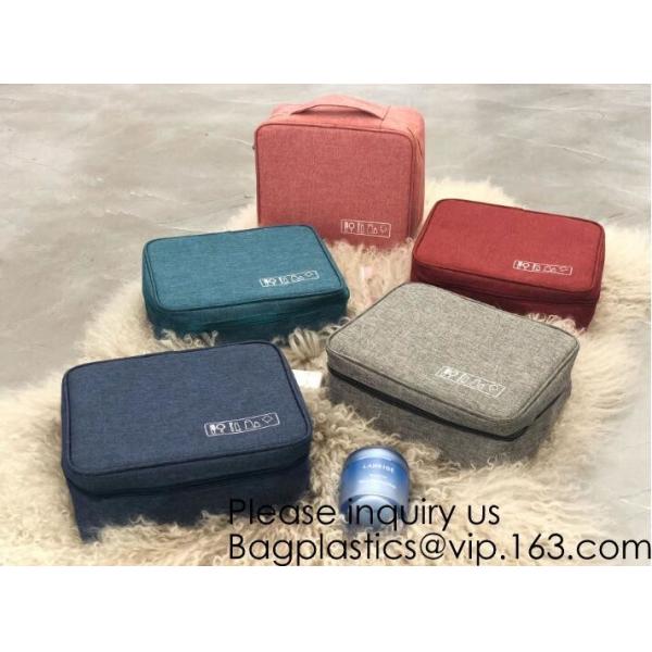 Custom Private Logo Travel Accessories Laundry Pouch 4pcs Packing Cubes Set Compression Travel Cubes, bagease, bagplasti