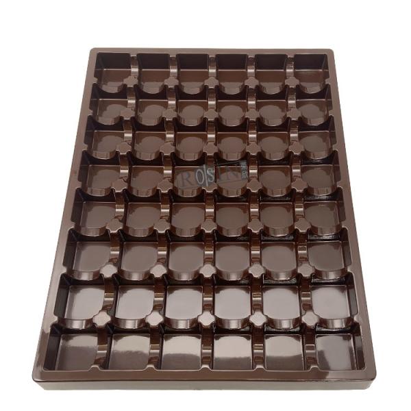 Customized Plastic Chocolate Packaging Thermoformed PP 48 Cavity Chocolate Insert Trays