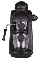 Máquina de café 220V preta, máquina de café 240ml pequena com navio