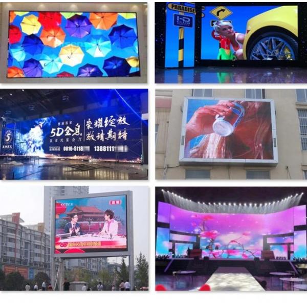5500cd High Brightness LED Display , P4mm Large Outdoor Advertising Screen