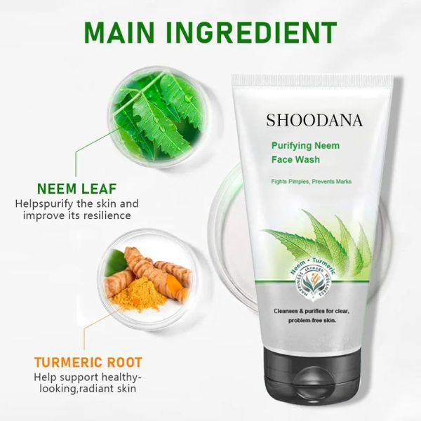 Organic Purifying Neem Whitening Acne Treatment Cream with Turmeric for Occasional Acne