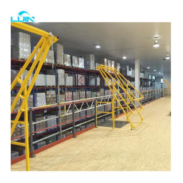 Custom Supported Industrial Grating Cold Storage Steel Mezzanine Shelving Floor Racking