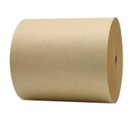 Papel Kraft marrón biodegradable a medida, de grado alimenticio, rollo recubierto de PE de un lado