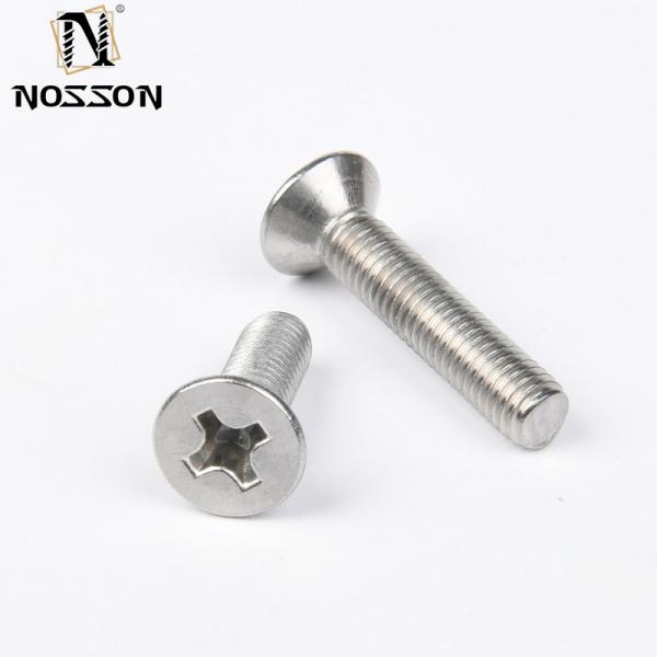 ZINC PLATED JIS Standard All Size DIN965 304 316 Stainless Steel Flat Head Cross Recessed Bolts Countersunk Head Phillips Machine Screw