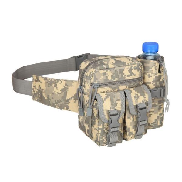 Tactical Waist Bag Military Fanny Pack, Utility Belt With Water Bottle Holder, Suitable For Hiking Mountaineeri