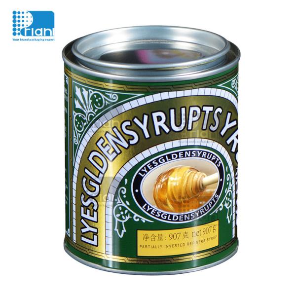 Round Easy Open Tin Can Double Seam Empty Food Cans For Airtight Sealing