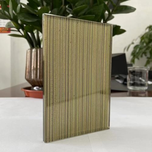 10mm Speciality Glass Laminated Wired Glass Smooth Surface