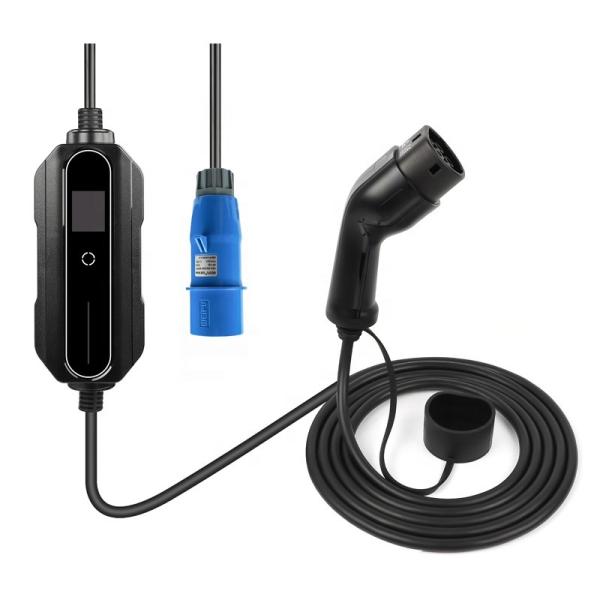 IP66 tipo - tipo portátil do carregador de Ev de 2 móbeis - 2 32A 1 fase 7,4 quilowatts