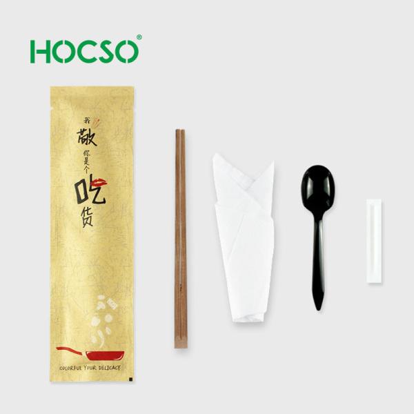 Compostable Disposable Cutlery Set Eco Friendly Bamboo Fork Spoon Knife for Everyday