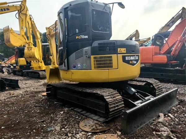 Compact Second Hand Komatsu PC78US Excavator 7 Ton Komatsu Crawler Excavator