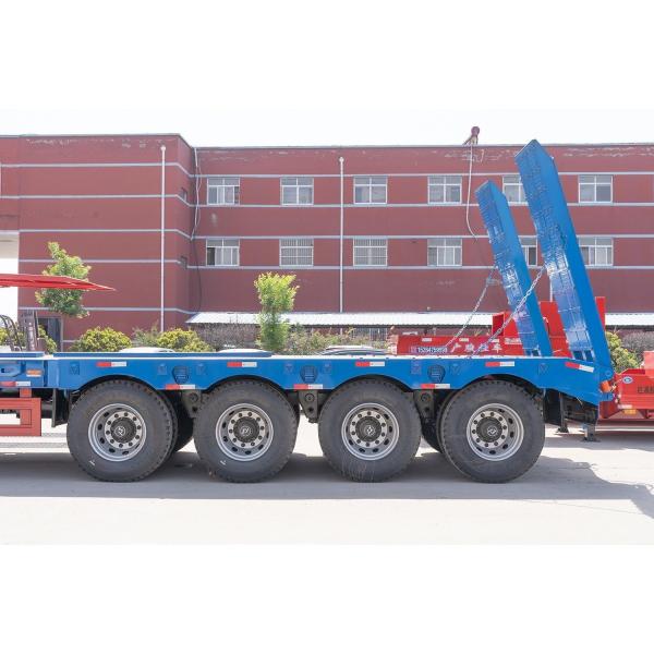 Customization 3/4/5/6/7 Axle Low Bed Trucks Semi Trailer For Large Equipment Transport