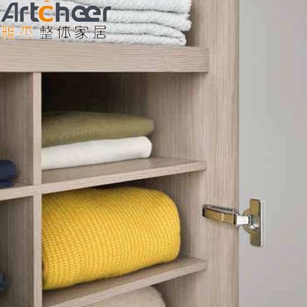Modern Design Matte Grey Wardrobe with Writing Desk - Customizable Bedroom Furniture