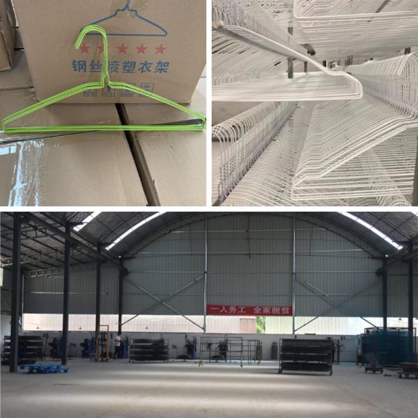 Blue Color 16inch 1.9mm Powder Coated Wire Suit Hanger Manufacturer