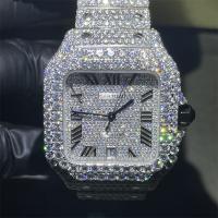 Moissanite luxuoso Diamond Watch VVS Moissanite congelou para fora do busto de Moissanite para baixo