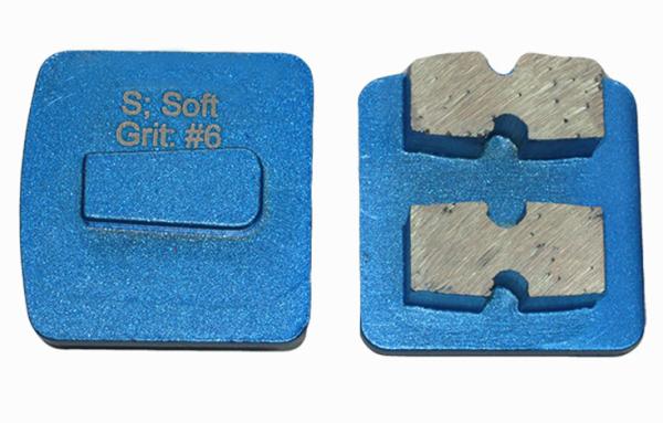 Concrete Floor Metal Abrasive Shoes Diamond Grinding Pads For Husqvarna Redi - Lock