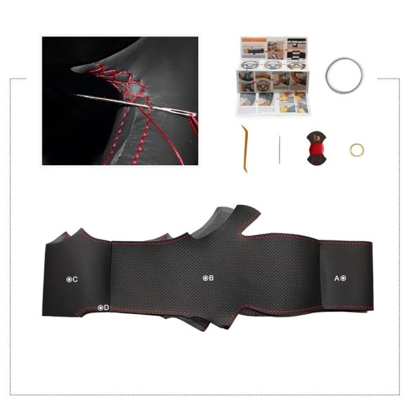 DIY Suede Steering Wheel Cover for Mazda 3 Axela Mazda 6 Atenza Mazda 2 CX-3 CX3 CX-5 CX5