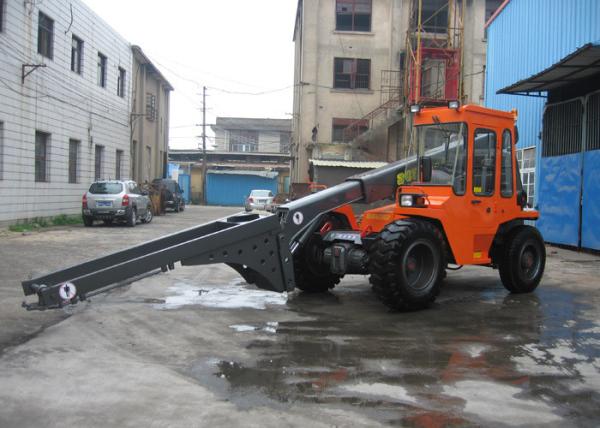 4 Ton Multifunction Diesel Telescopic Boom Forklift With Two Quadrangle Telescopic Arm