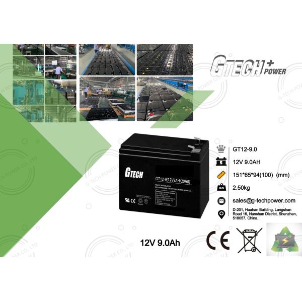 12v 9ah rechargeable valve regulated lead acid battery for Ups System