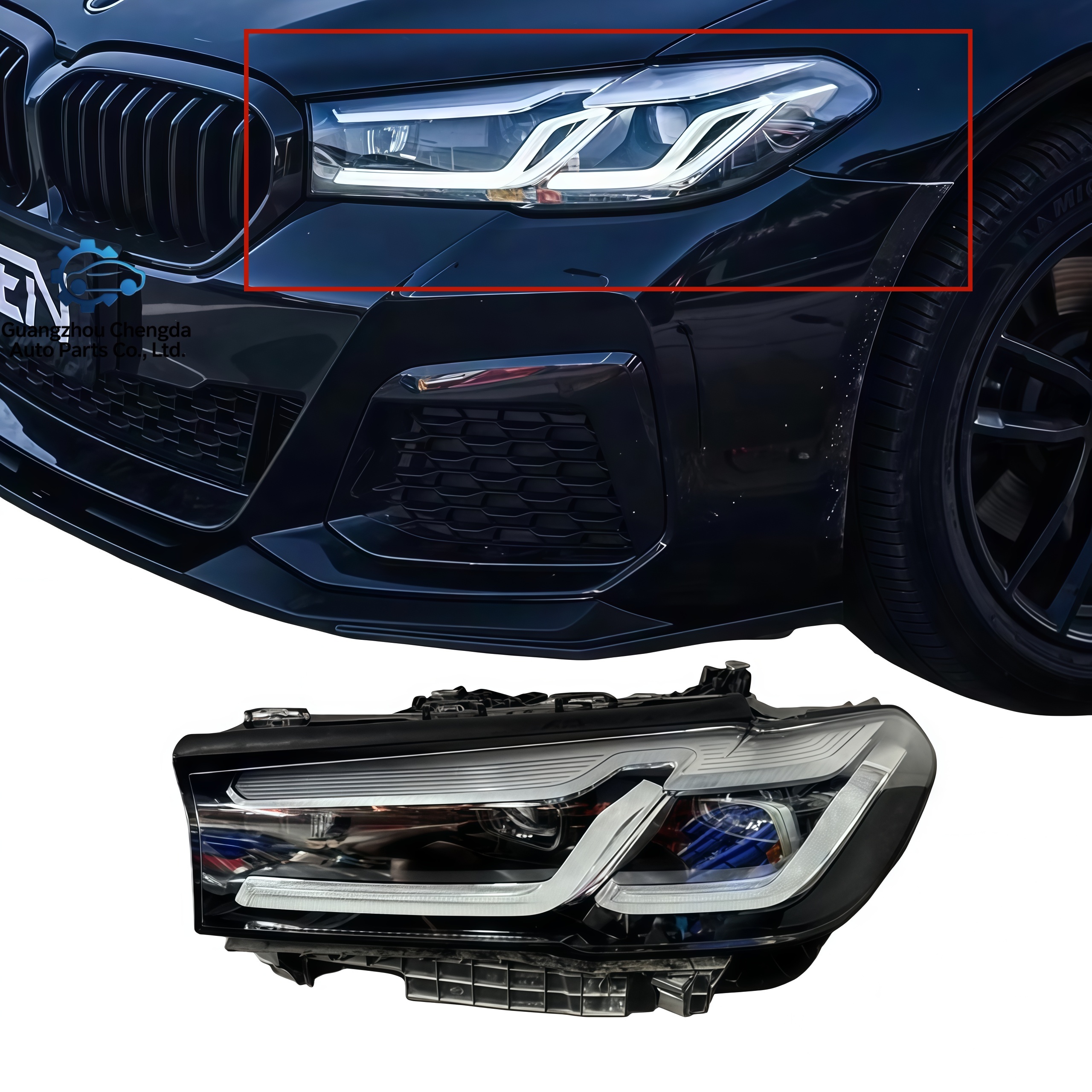 Front Headlight Hot Selling High Quality Replacement Headlamp for Car for BMW 5 Series G30  2020 2021 2022 Year Headlamps