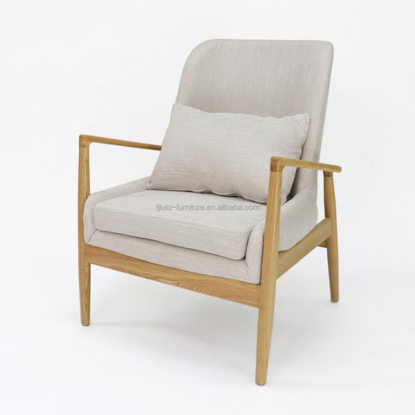 Modern Design Solid Wood Frame Leisure Sofa Chair for Living Room Nordic Luxury Lounge Chair