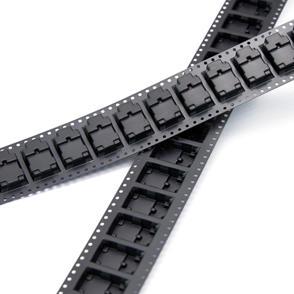 Несущая PS черноты DELIXIN выбитая SMT связывает изготовленную на заказ электронную анти- статическую упаковку тесьмой