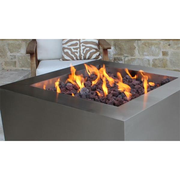 таблица ямы огня природного газа крытой нержавеющей стали 600mm бездымная квадратная