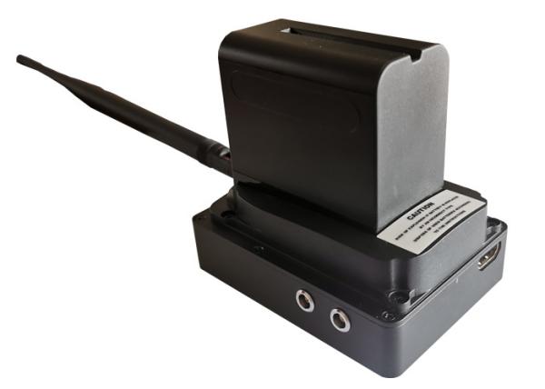 Mini UAV Video Transmitter with battery 1 watt RF Power for 20km from Air to Ground