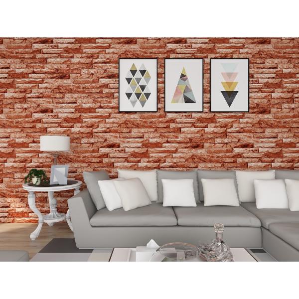 Modern 3D Faux Brick Wallpaper Interior 3D Brick Wallpaper Living Room 10m Roll