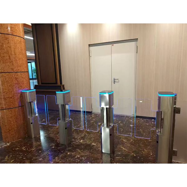 1.0mm Thickness Swing Arm Barrier , 304 Stainless Steel Turnstile Gate
