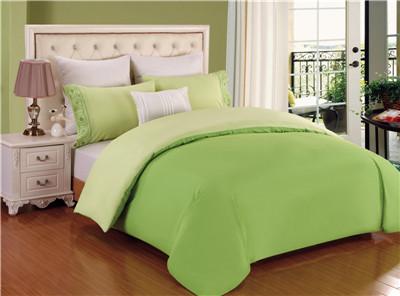Polyester Cotton Solid Color Duvet Cover Set Queen King Size Solid Bedding Set