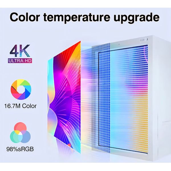 55 Inch Touch 3d Hologram Advertisement Box Indoor  clear lcd display manufacturer