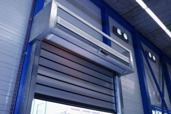 Motor de 0.75KW Potencia, Fábrica de Aluminio al por Mayor, Puerta Espiral Industrial de Alta Velocidad, Seguridad y Eficiencia con Sensor Fotoeléctrico, Puerta Motorizada para Hangar