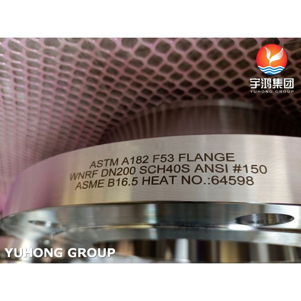 ASTM A182 F53 WeldNeck Raised Face Flange, Super Duplex Stainless Steel Forged WN RF Flange