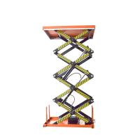 2000kg Double Scissor Lift Up To 4m Stationary Hydraulic Scissor Lift